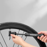 ROCKBROS TM-1701P 80 PSI Mini Bicycle Pump for Presta and Schrader Valves - Black