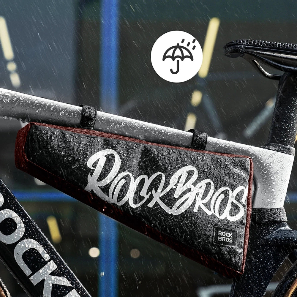 Rockbros G008 Flash Journey Triangle Frame Bike Bag XL 1.9 l - Black and Red