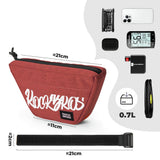 Rockbros G011 Flash Journey trapezoidal handlebar bike bag 0.7 l - red