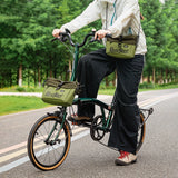 Rockbros W020 Dual-Purpose Front Bag, Bike/Shoulder - Green