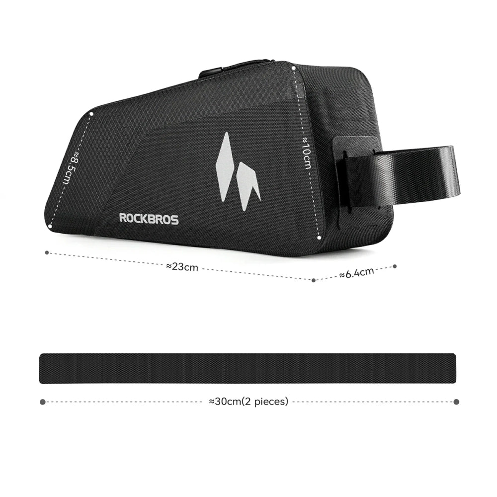 Rockbros AS-151 RideMate Waterproof Top Tube Bag - Black
