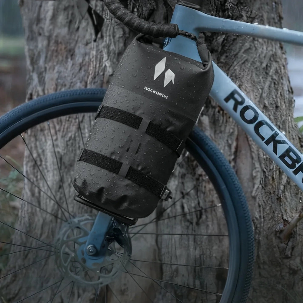Rockbros AS-156 7l Fork Bag Waterproof Pannier - Black