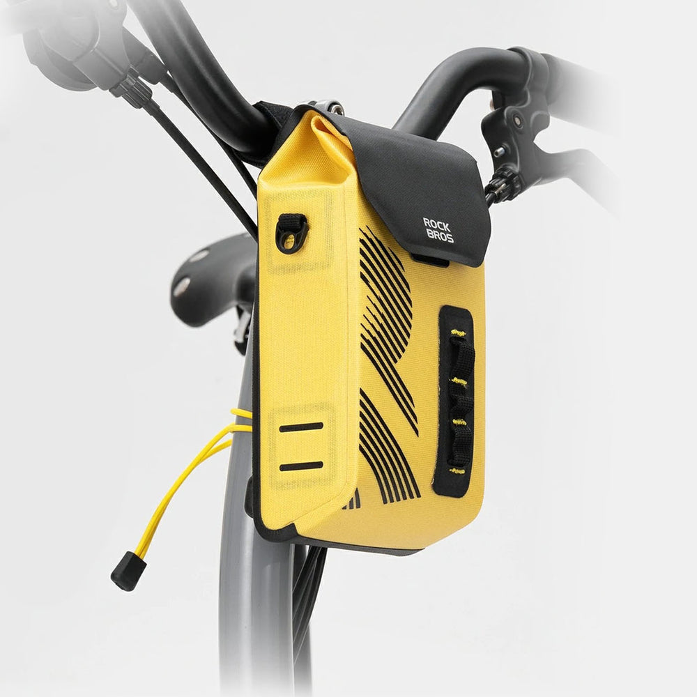 Rockbros AS-160 Waterproof Handlebar Bicycle Bag 1.3L - Yellow