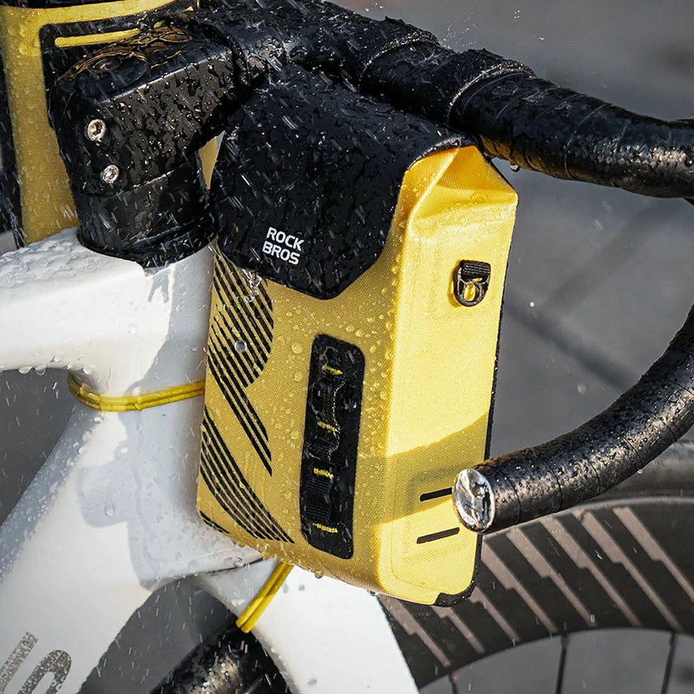 Rockbros AS-160 Waterproof Handlebar Bicycle Bag 1.3L - Yellow