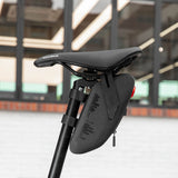 Rockbros AS-078-1 Bicycle Seat Bag with Smart Rear Light 0.8L - Black