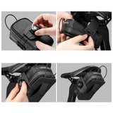Rockbros P010 0.2L Bike Saddle Bag with 0.6L Bottle Holder - Black