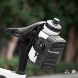 Rockbros P010 multifunktionel sadelpose med flaskeholder - sort