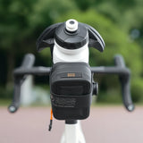Rockbros AS-150 Waterproof Multifunctional Saddle Bag with Bottle Holder - Black