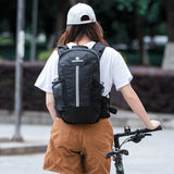 Rockbros H9 city backpack 20 l lightweight waterproof - black
