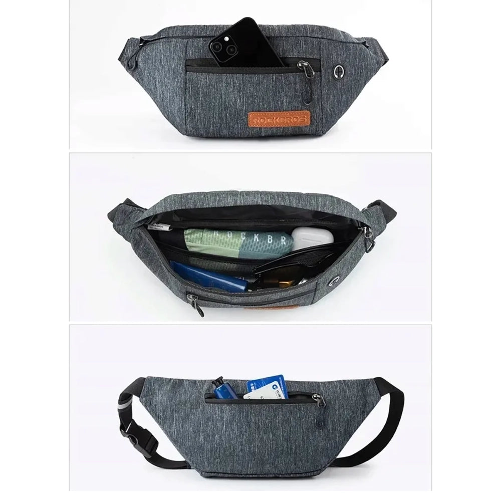 Rockbros H33 Bike Hip Bag 1.5L - Gray