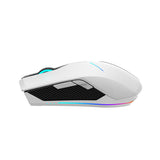 Machenike M721 trådløs spilmus 10000 DPI med RGB baggrundsbelysning - hvid