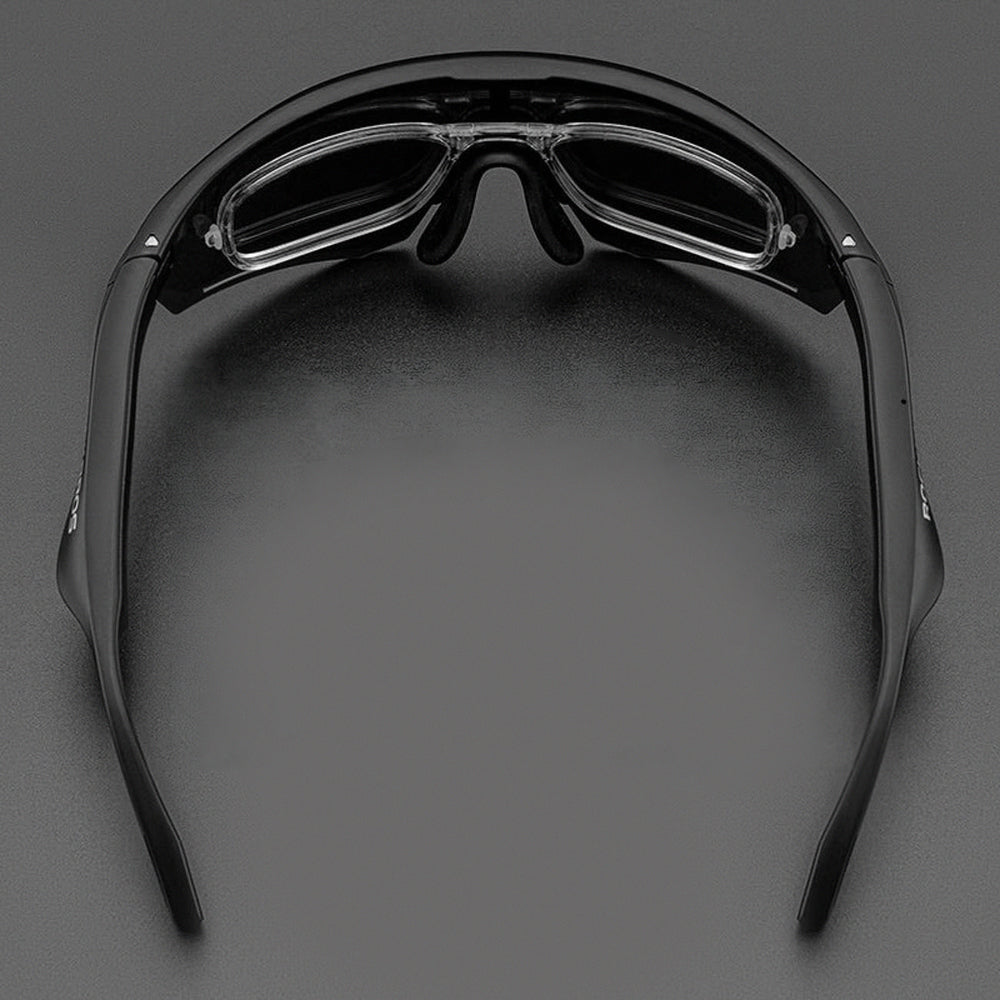 Rockbros SP-251 Polarized Cycling Glasses with Bluetooth Audio Kit - Black