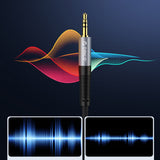 Orico AXW Mini Jack 3.5mm Male to Male Angled Audio Cable 2m - Black