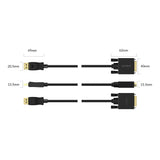 Orico XD-DTD DisplayPort to DVI 4K Cable 3m - Black