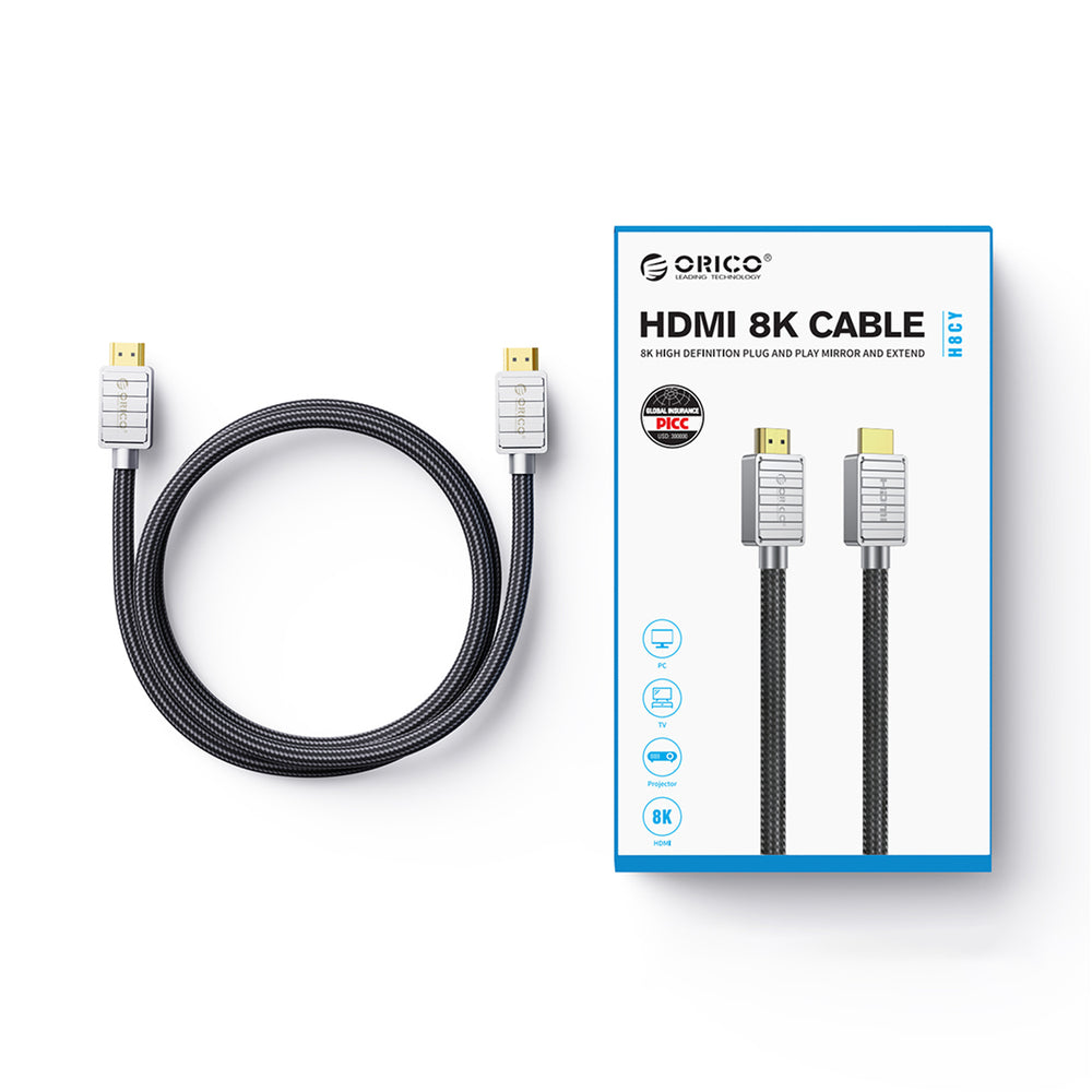 Orico H4CY HDMI 2.0 4K HDMI Cable 1m - Black