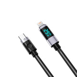 Orico LDC2L USB-C to Lightning PD 29W Cable with LED Display 480Mbps 2m - Black