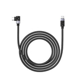 C2C PD100W Laptop Fast Charging Cable (Right Angle) black 0.5m