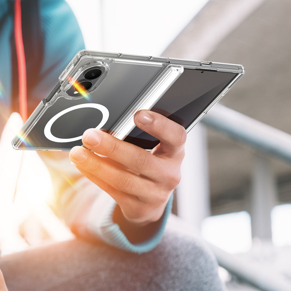 Dux Ducis Clin Mag Case til Samsung Galaxy Z Fold 8 Wide Kompatibel med MagSafe - Transparent