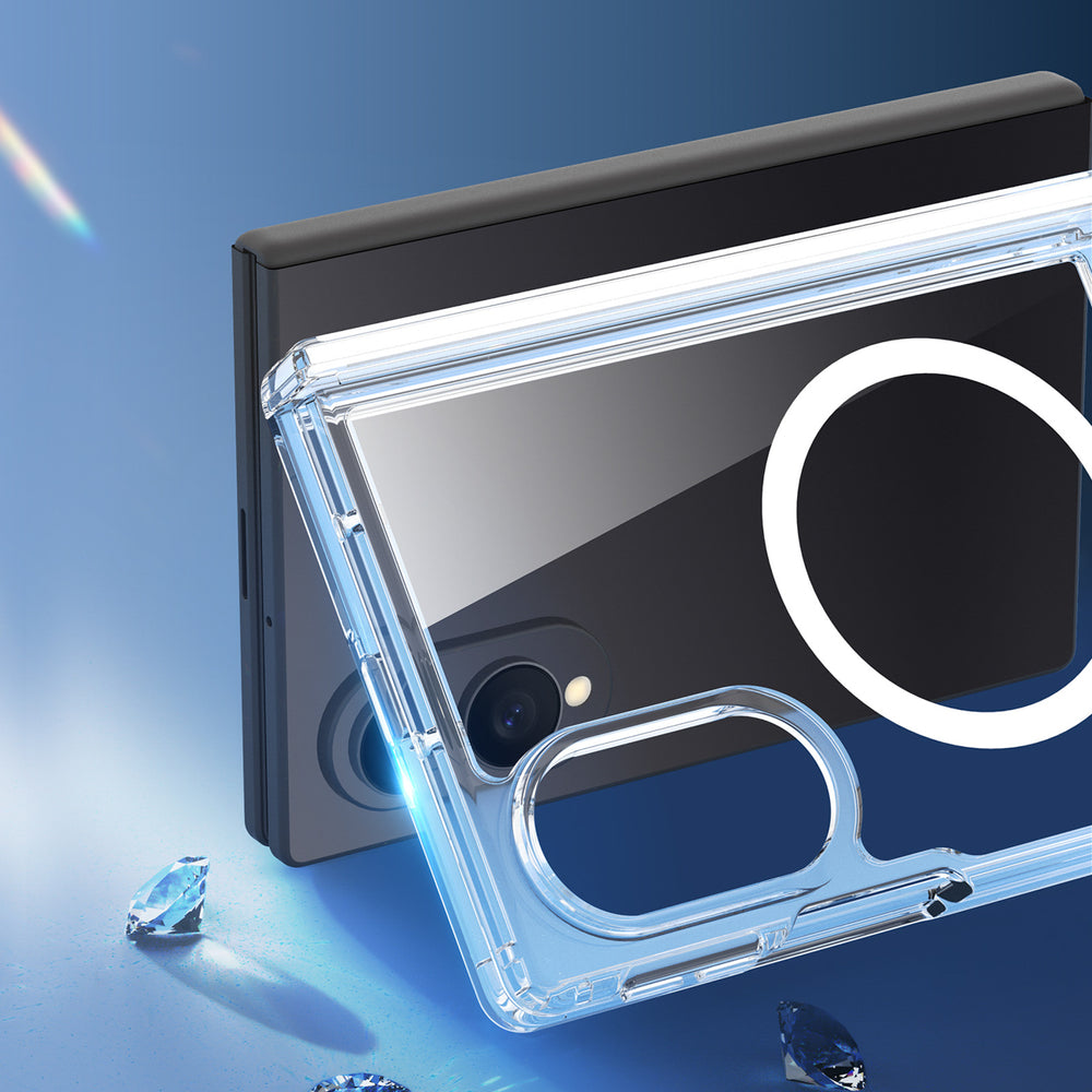Dux Ducis Clin Mag Case til Samsung Galaxy Z Fold 8 Wide Kompatibel med MagSafe - Transparent