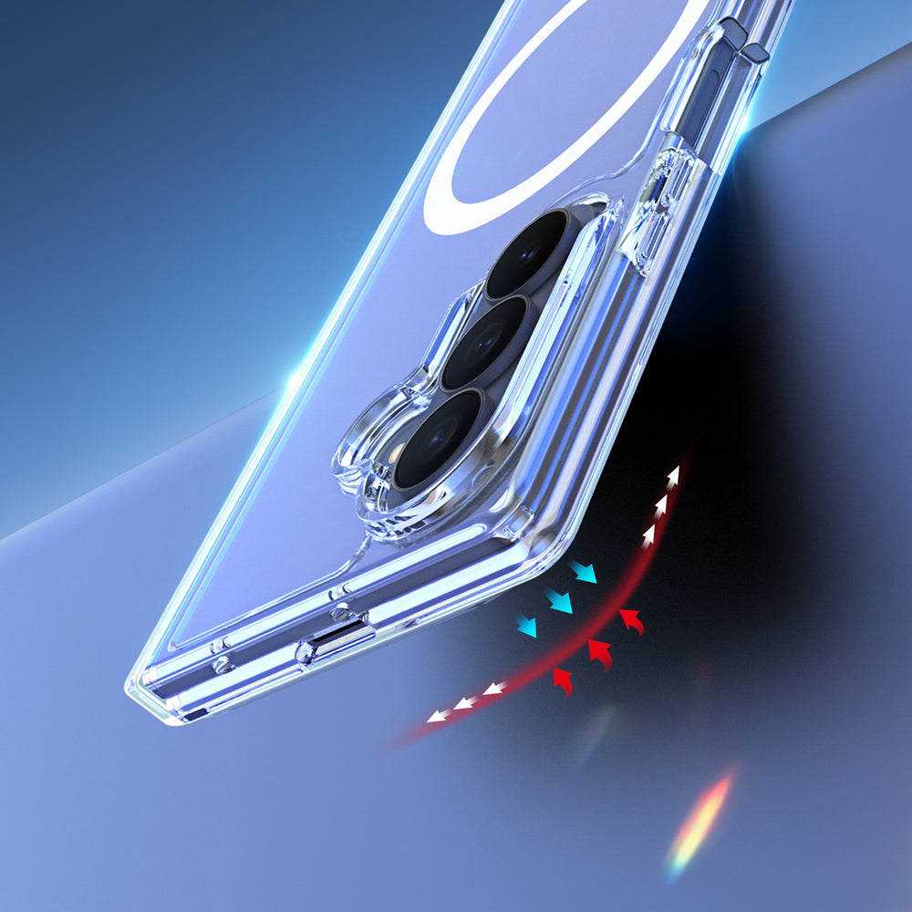 Dux Ducis Clin Mag Case til Samsung Galaxy Z Fold 8 / Z Fold 7 Kompatibel med MagSafe - Transparent