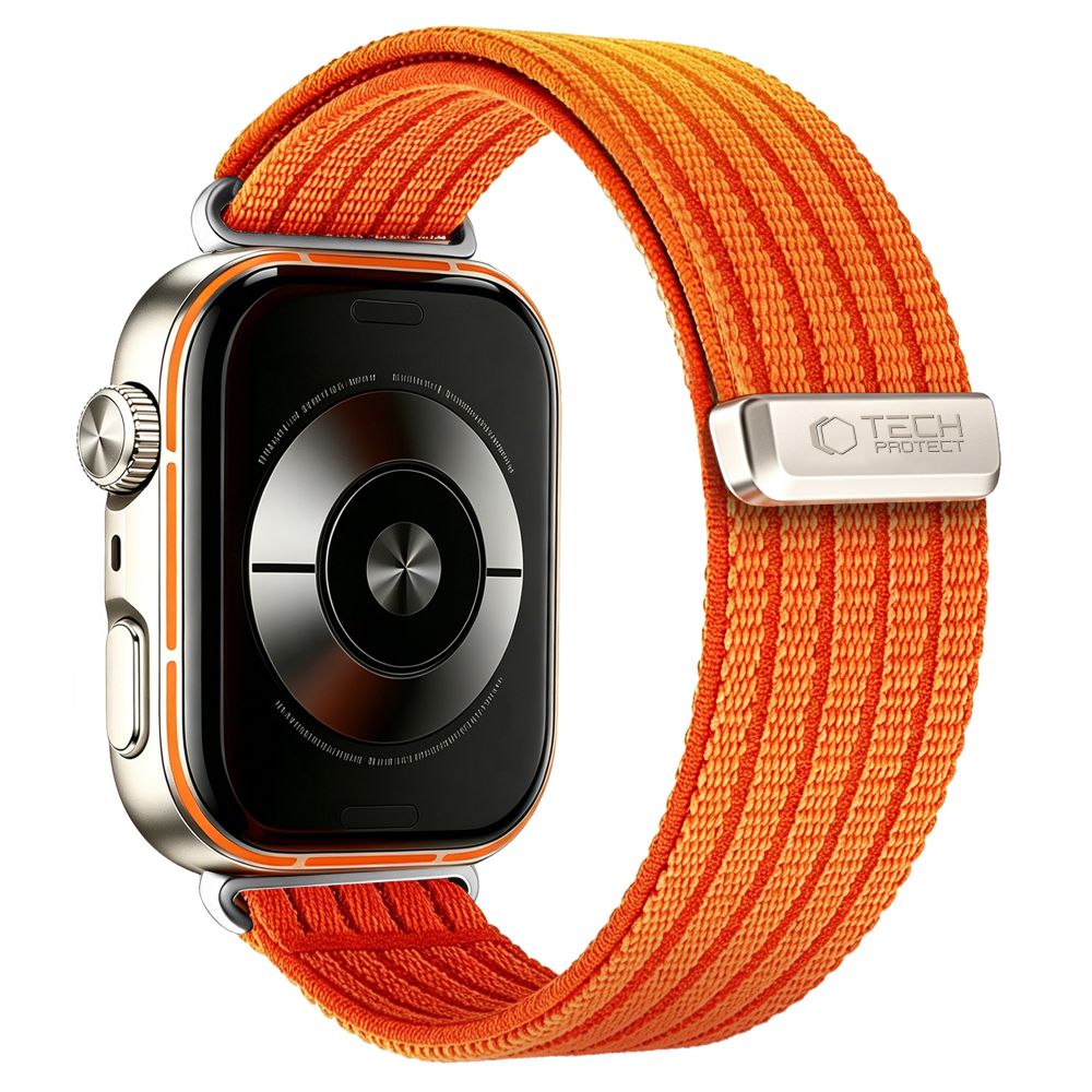 Tech-Protect Nylon Strap for Huawei Watch Fit 3 / 4 / 4 Pro / 5 / 5 Pro - Orange