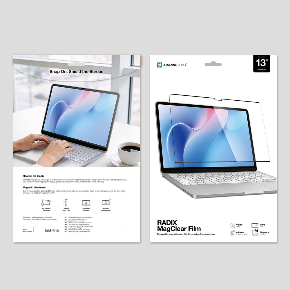 AmazingThing Radix MagClear Film til MacBook Neo 13"