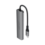 Acefast J16 USB Hub USB-C 5-in-1 HDMI 4K 60Hz PD90W Docking Station - Gray