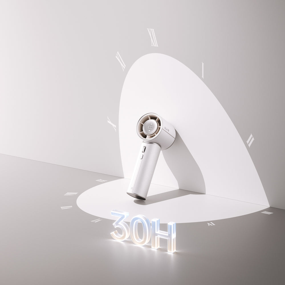Jisulife Handheld Fan Pro1 Mini 4250mAh USB-C Portable Fan Blower - White