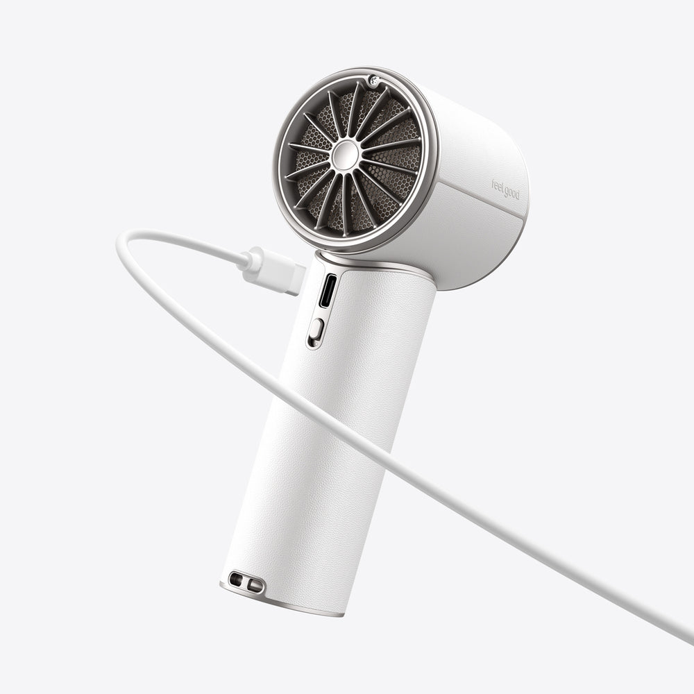 Jisulife Handheld Fan Pro1 Mini 4250mAh USB-C Portable Fan Blower - White
