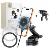 Tech-Protect V20 MagSafe Car Holder for Windshield/Air Vent/Dashboard 25W QI2.2 - Black