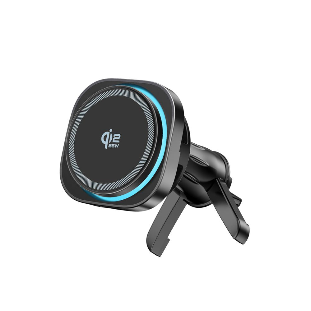 Tech-Protect V20 MagSafe Car Holder for Windshield/Air Vent/Dashboard 25W QI2.2 - Black