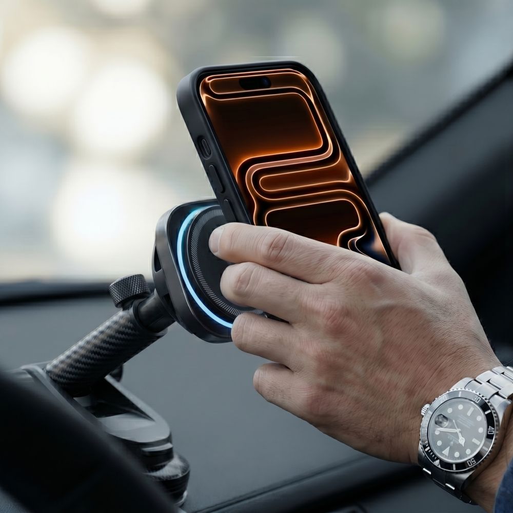 Tech-Protect V20 MagSafe Car Holder for Windshield/Air Vent/Dashboard 25W QI2.2 - Black