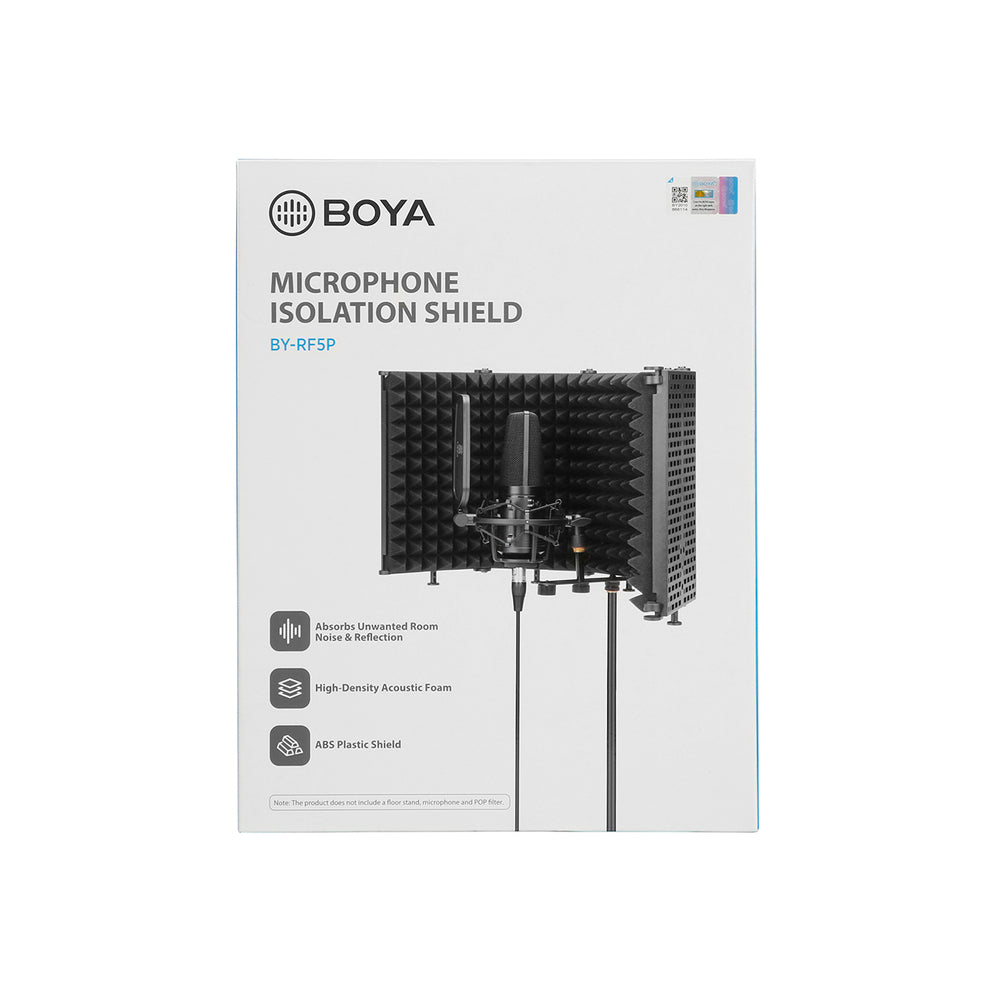 Acoustic screen for BOYA BY-RF5P microphone - black