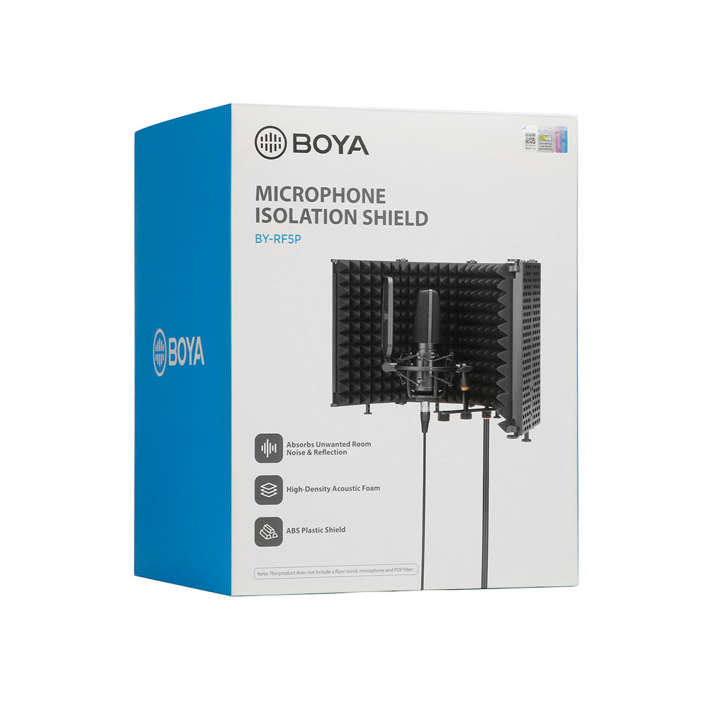 Acoustic screen for BOYA BY-RF5P microphone - black
