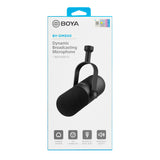 BOYA BY-DM500 Cardioid XLR Dynamic Microphone for Podcasts - Black