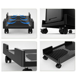 Orico CPB3 computer stand on wheels, load capacity 20 kg - black