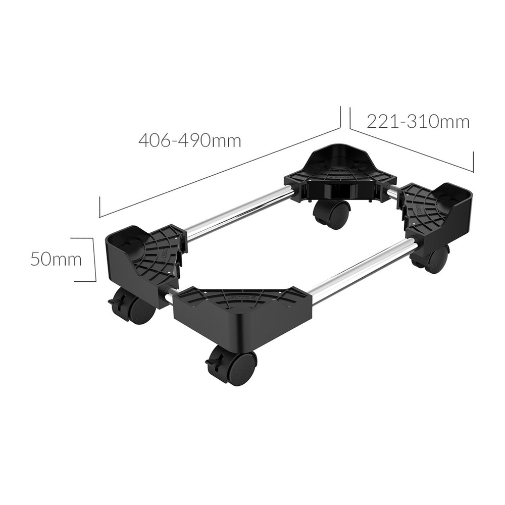 Orico CPB4 Adjustable Computer Stand with Wheels - Black