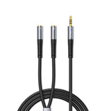 Orico AX2 audio adapter mini jack 3,5 mm hovedtelefon og mikrofon splitter 1 m - sort