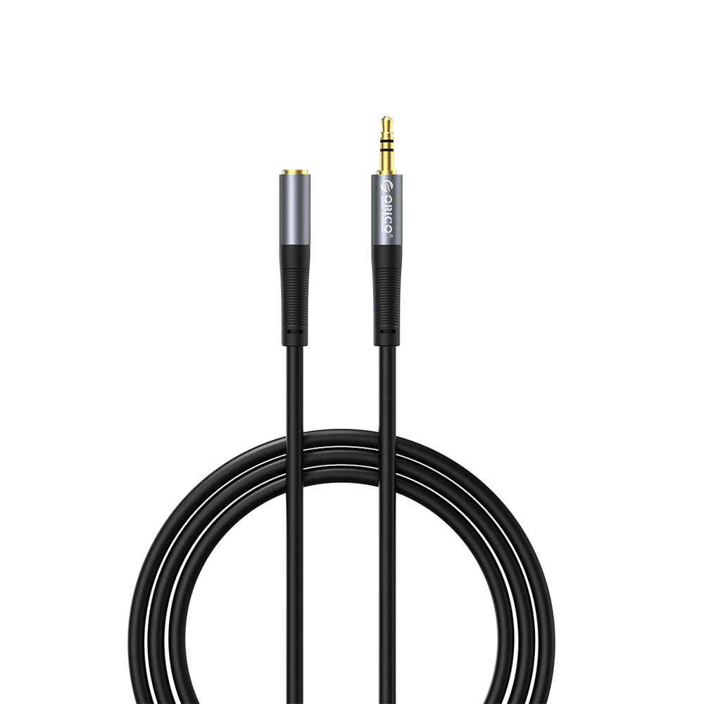 Orico AXF Mini Jack 3,5 mm mandlig til kvindelig lydkabel 1m - sort