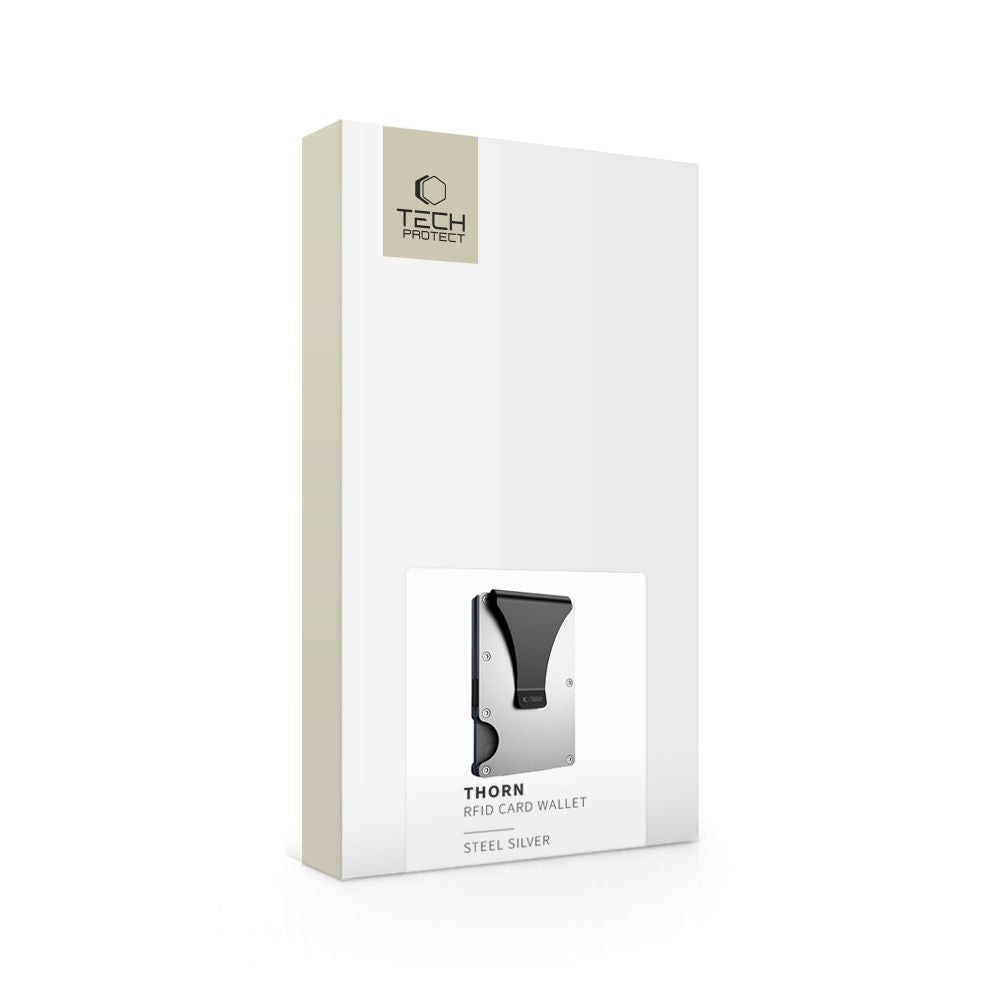 Tech-Protect Thorn RFID Wallet - Silver