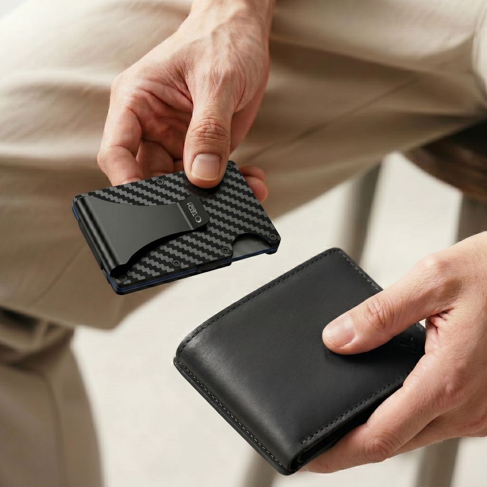 Tech-Protect Thorn RFID Carbon Wallet - Black