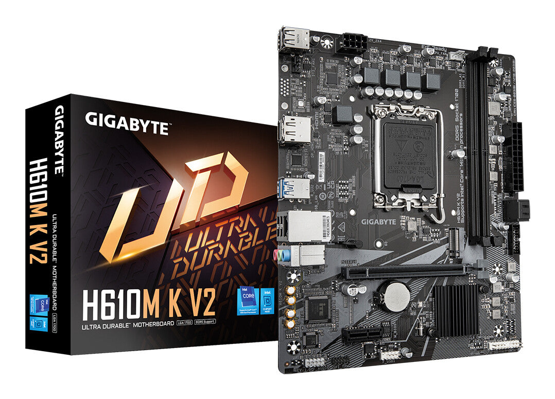 GIGABYTE H610M K V2 bundkort Intel H610 LGA 1700 micro ATX