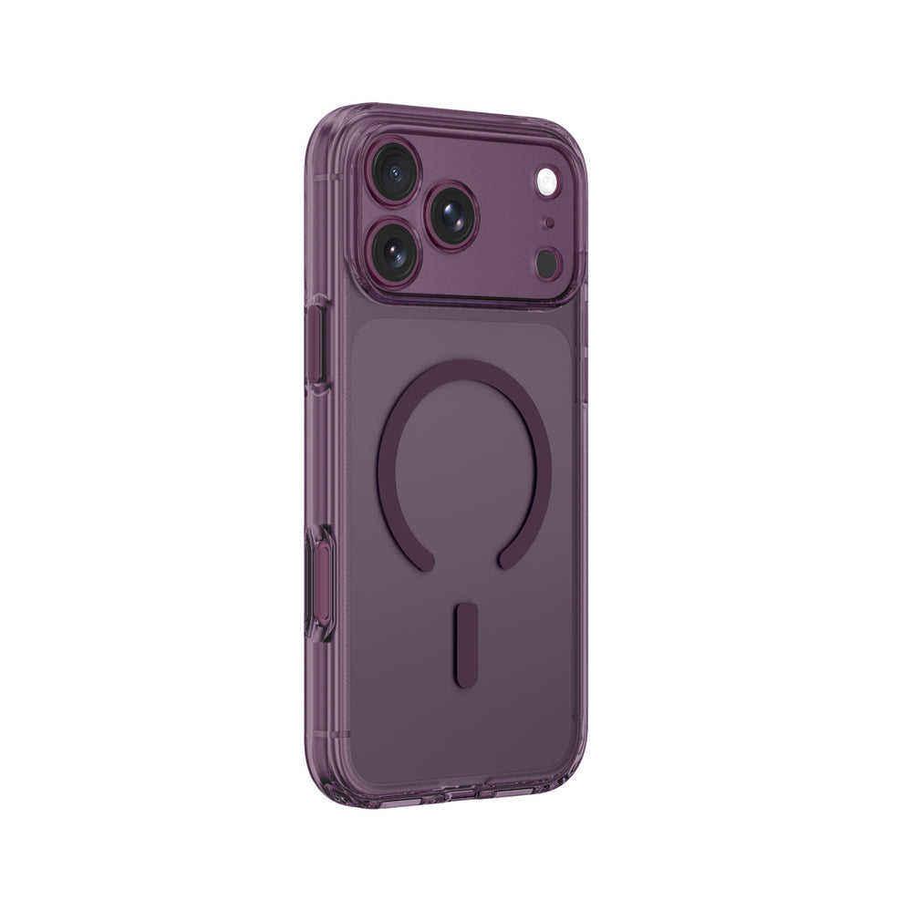 AmazingThing Minimal Mag Lens Case til iPhone 18 Pro Max med kameraomslag og Lanyard Mount Kompatibel med MagSafe - Purple