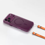 AmazingThing Minimal Mag Lens Case til iPhone 18 Pro Max med kameraomslag og Lanyard Mount Kompatibel med MagSafe - Purple