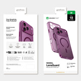 AmazingThing Minimal Mag Lens Case til iPhone 18 Pro Max med kameraomslag og Lanyard Mount Kompatibel med MagSafe - Purple