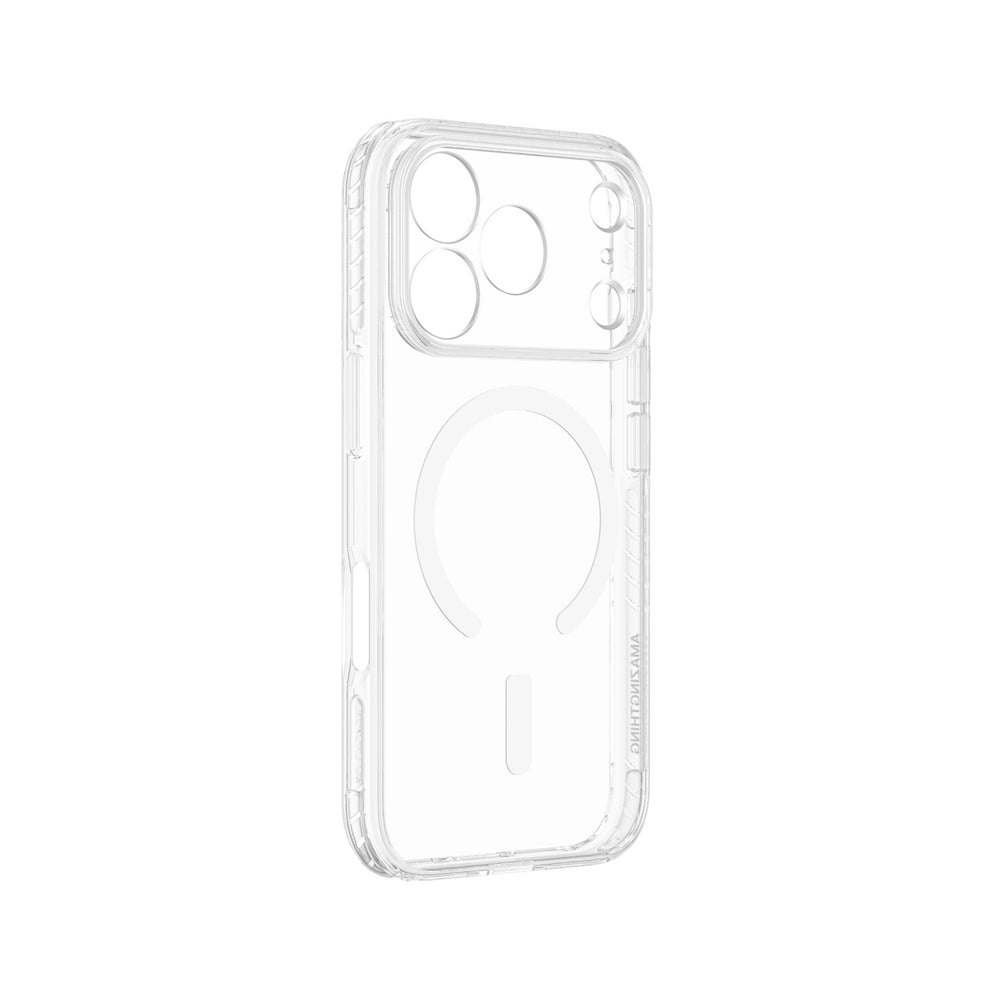 AmazingThing Titan Pro Lens Case til iPhone 18 Pro med kameraomslag og Lanyard Mount, MagSafe Kompatibel - Clear