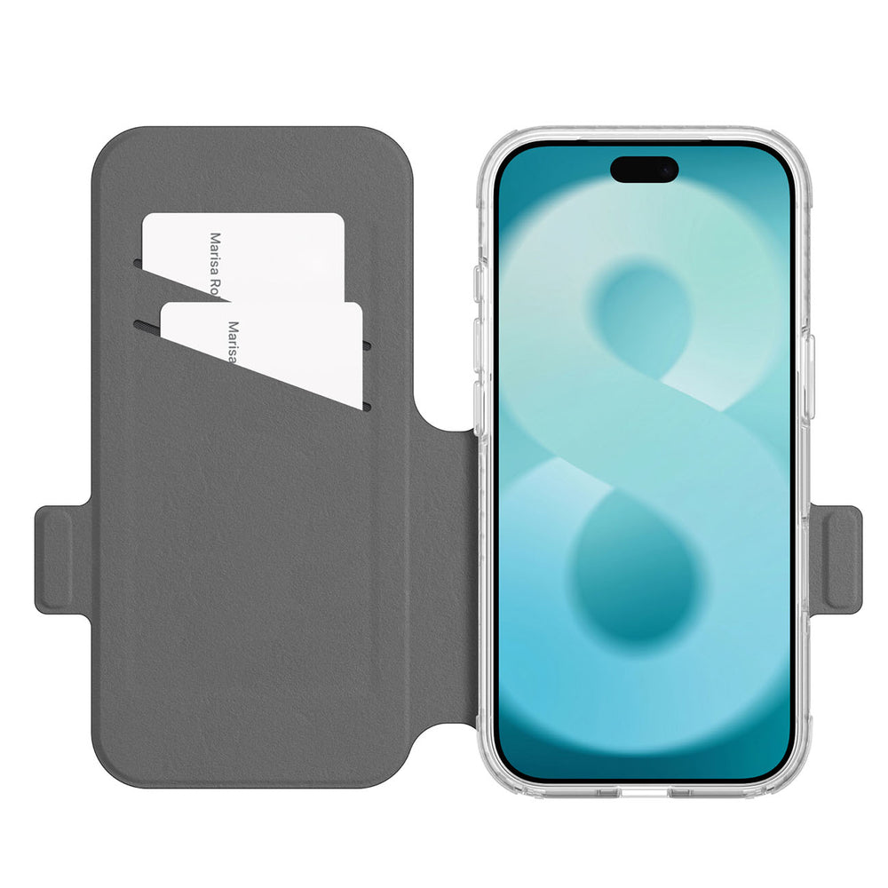 AmazingThing Titan Pro Lens Flip Set iPhone 18 Pro Max Case med Wallet, MagSafe Kompatibel - sort