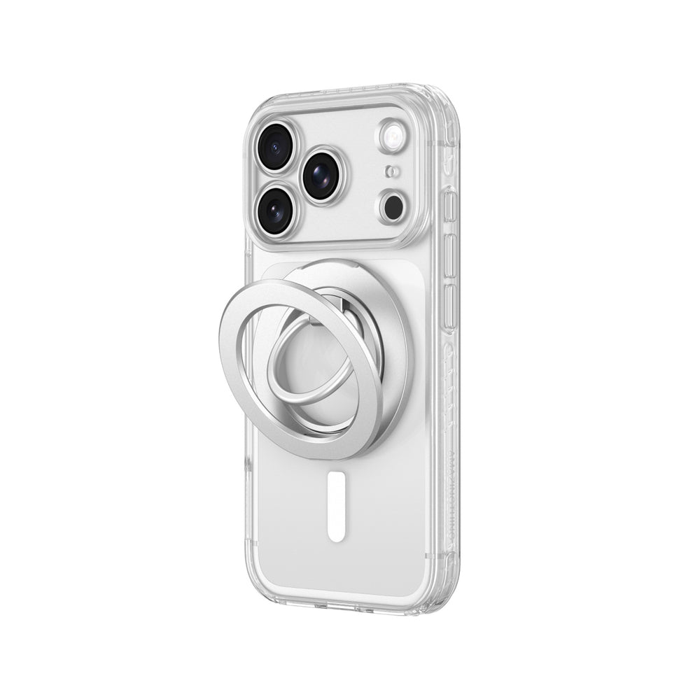 AmazingThing Titan Pro Lens Ring Set Case til iPhone 18 Pro med kameraomslag og magnetisk ring kompatibel med MagSafe - Clear