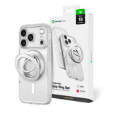 AmazingThing Titan Pro Lens Ring Set Case til iPhone 18 Pro Max med kameraomslag og magnetisk ring kompatibel med MagSafe - Clear