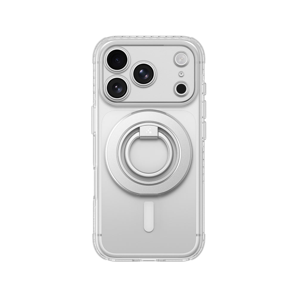AmazingThing Titan Pro Lens Ring Set Case til iPhone 18 Pro Max med kameraomslag og magnetisk ring kompatibel med MagSafe - Clear